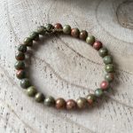Bracelet en Unakite 4 mm
