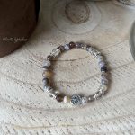 Bracelet à plat en agate