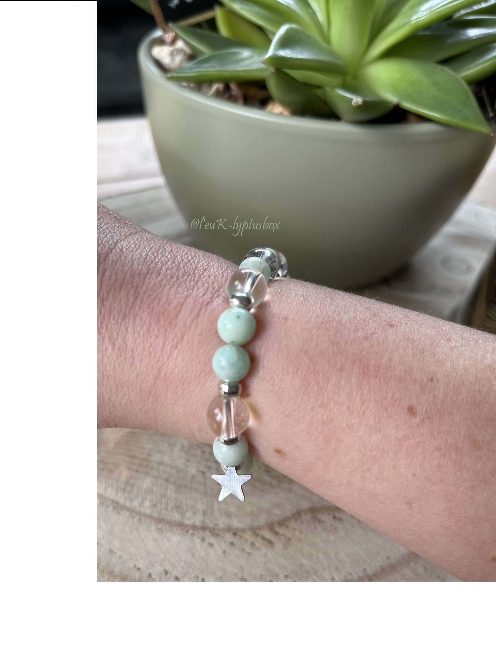 Bracelet en chryso porté