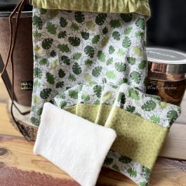 Lingettes réutilisables en molleton de chanvre