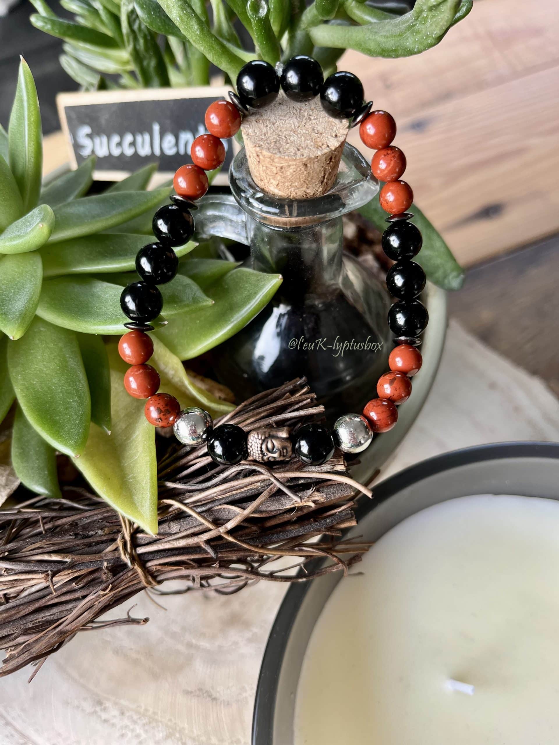 Jaspe rouge pensée positive