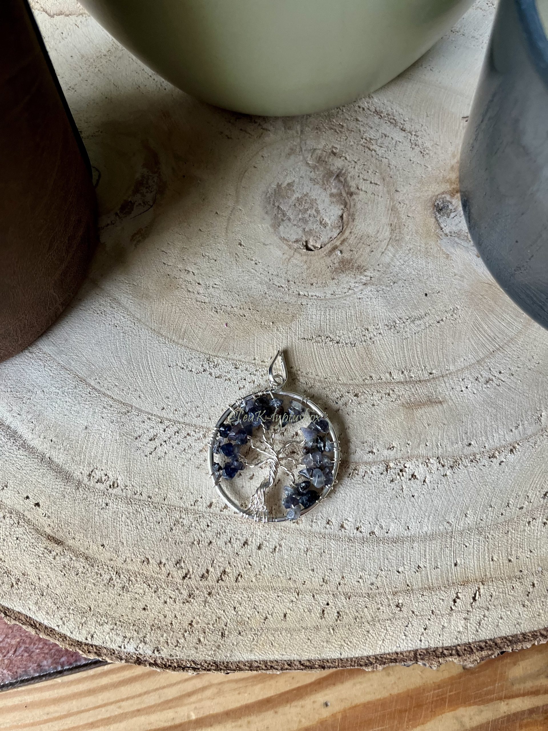 arbre de vie pendentif pierre naturelle