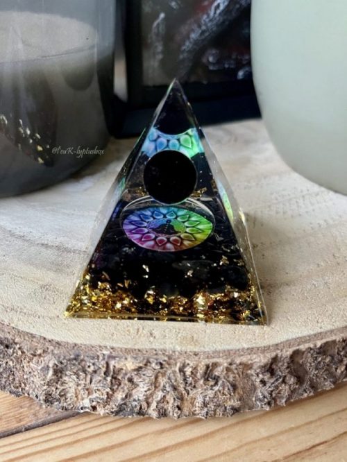 Orgonite en obsidienne noire