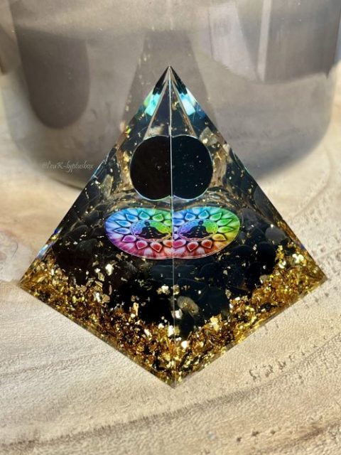 Orgonite en obsidienne noire – Image 2